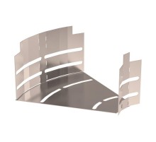 Угол горизонтальный изменяемый 0-45 градусов Стандарт INOX (AISI 409) 200х100  PR16.3652  Промрукав