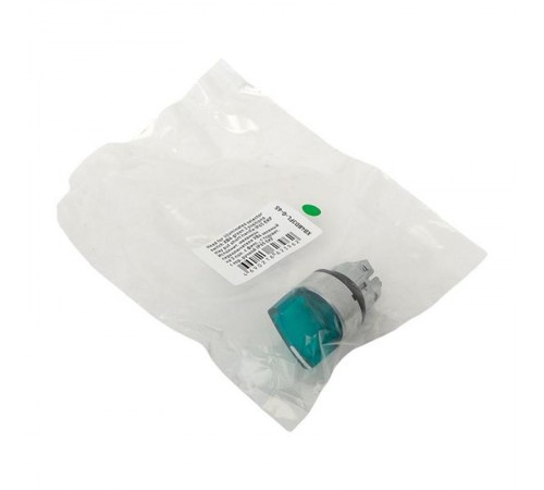 Механизм исполнительный переключателя ХB4 зеленый на 3 положения с фиксацией, с подсветкой с короткой ручкой IP65  XB4BD3FL-G-65  EKF