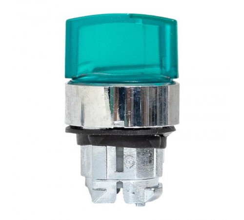 Механизм исполнительный переключателя ХB4 зеленый на 3 положения с фиксацией, с подсветкой с короткой ручкой IP65  XB4BD3FL-G-65  EKF