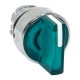 Механизм исполнительный переключателя ХB4 зеленый на 3 положения с фиксацией, с подсветкой с короткой ручкой IP65  XB4BD3FL-G-65  EKF
