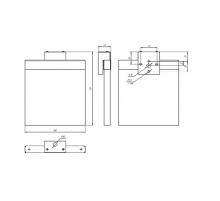 Световой указатель аварийного освещения BS-RADEM-81-S1-INEXI3 Black  a15538  Белый свет