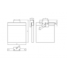 Световой указатель аварийного освещения BS-RADEM-83-S1-INEXI3 Black  a15539  Белый свет
