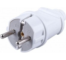 PPG16-42-201 Вилка прямая с/з, 250В, 16A, белый  32851  STEKKER