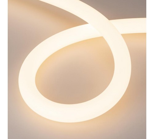 Светодиодная лента герметичная MOONLIGHT-SIDE-A336-D40mm 24V Warm2700 360deg (15 W/m, IP65, 2835, 5m, wire x1) (Arlight, Вывод кабеля боковой)  03932