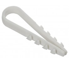 Дюбель-хомут 5х10мм круг. каб. нейл. белый (100шт) GENERICA  UDH13-05-10-100-K01-G  GENERICA