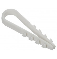 Дюбель-хомут 5х10мм круг. каб. нейл. белый (100шт) GENERICA  UDH13-05-10-100-K01-G  GENERICA
