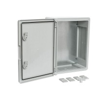 Корпус пластиковый с монтажной панелью ЩМП IP65 серая дверь 400х300х170  PR08.26482  Промрукав