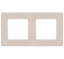 Рамка для розеток и выключателей  Серия 12 12-5202-15 на 2 поста, Классик, перламутр  Б0067792  ЭРА