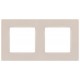 Рамка для розеток и выключателей  Серия 12 12-5202-15 на 2 поста, Классик, перламутр  Б0067792  ЭРА