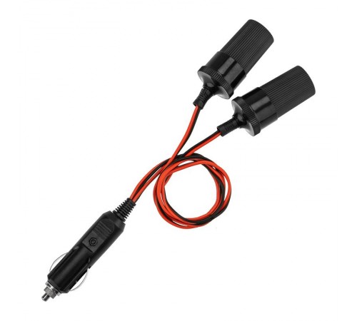 Разветвитель автоприкуривателя 2 гнезда шнур  16-0222  REXANT