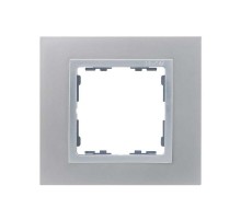 Simon 82 Рамка декоративная, 1 пост, S82 Nature, Металл, алюминий-алюминий  82917-33  Simon