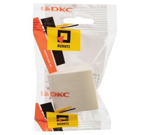 Вывод кабеля модульный "Avanti", "Ванильная дымка", 2 модуля  4405982  DKC