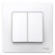 Blanca Белый С/У Выключатель 2-клавишный, 10А, 250B  BLNVS010501  SE