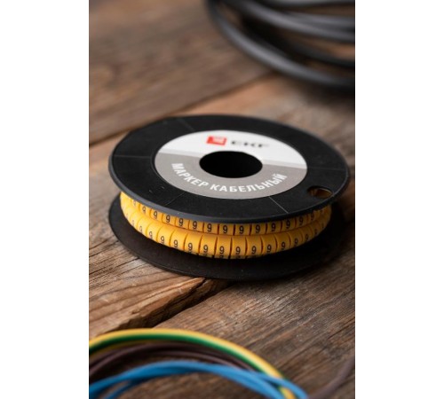 Маркер-кабельный 6,0кв.мм "9" (500шт.) (ЕС-3) EKF PROxima  plc-KM-6-9  EKF