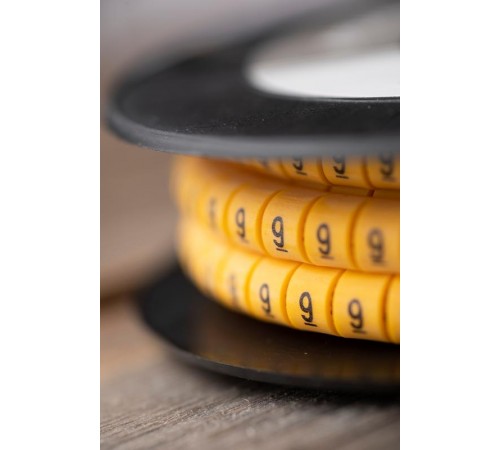 Маркер-кабельный 6,0кв.мм "9" (500шт.) (ЕС-3) EKF PROxima  plc-KM-6-9  EKF