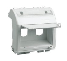 Brava белый Адаптер для двух оптоволоконных разъемов 2мод.  76615B  DKC