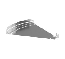 Угол горизонтальный изменяемый 0-45 градусов Стандарт INOX (AISI 304) 500х50  PR16.3599  Промрукав