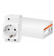 Розетка с заземляющим контактом РАр10-3-ОП Shuko   SQ0209-0001  TDM