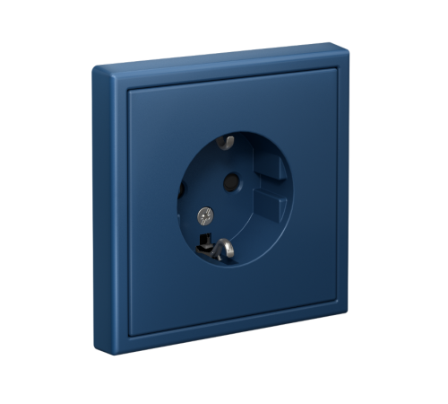 ArtGallery Аквамарин Розетка с заземлением, со шторками, 16А, механизм  GAL001145  SE