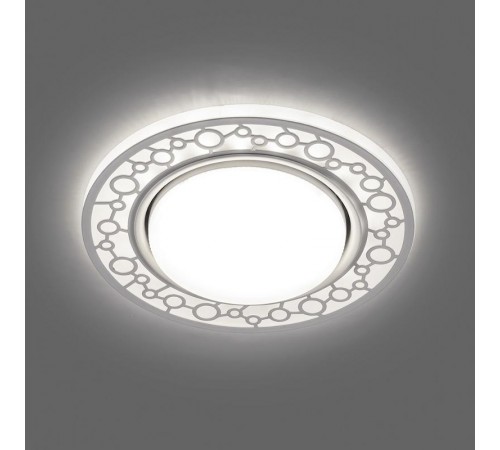 Светильник потолочный встраиваемый под лампу GX53 CD9902 20LED*2835 SMD 4000K, 15W GX53, без лампы, белый  32938  FERON