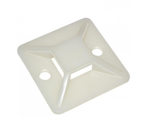 Площадка самоклеящаяся 20х20 белая под хомуты (20шт)   UHP30-20-020  IEK