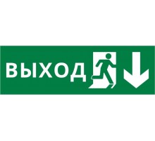 Пиктограмма ДСО-101-IP65-Н "Выход Фигура - вниз 2"  62330DEK  DEKraft