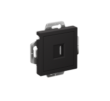 AtlasDesign Карбон Розетка HDMI, тип А-А, механизм  ATN001080  SE