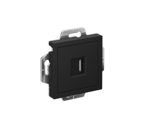 AtlasDesign Карбон Розетка HDMI, тип А-А, механизм  ATN001080  SE