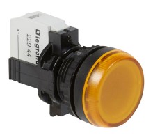 Лампа-индикатор Osmoz в сборе с подсветкой желтый 230В  023794  Legrand