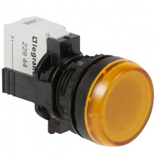 Лампа-индикатор Osmoz в сборе с подсветкой желтый 230В  023794  Legrand