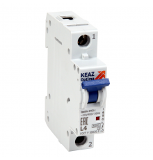Выключатель автоматический однополюсный  OptiDin BM63-1K16-ОМ4-РЕГ  281475  КЭАЗ