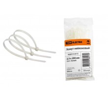 Хомут 2,5х200мм нейлон (белый) (100шт)   SQ0515-0115  TDM