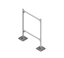 Опорная конструкция для гор. прямоуг. воздуховодов  TECHNORAPTOR STEELFOOT 1000х1500  KM-TR-STF-SSHRAD-1000-1500  КМ - профиль