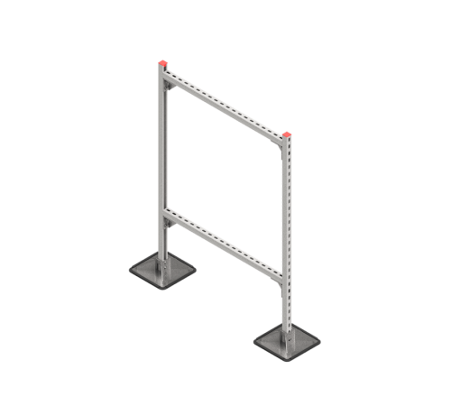 Опорная конструкция для гор. прямоуг. воздуховодов  TECHNORAPTOR STEELFOOT 1000х1500  KM-TR-STF-SSHRAD-1000-1500  КМ - профиль