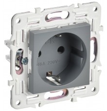 SKANDY Розетка с з/к/ш 16А SK-R04Gr серый  SK-R14-16-K03  IEK