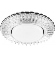 Светильник потолочный встраиваемый под лампу GX53 CD4025 20LED*2835 SMD 4000K, 15W GX53, без лампы, прозрачный, хром  29539  FERON