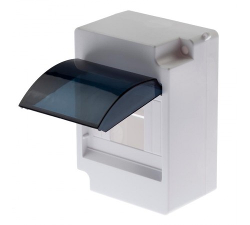 Бокс пластиковый навесной КМПн 2/4 с прозрачной крышкой (28/560)  Б0051471  ЭРА