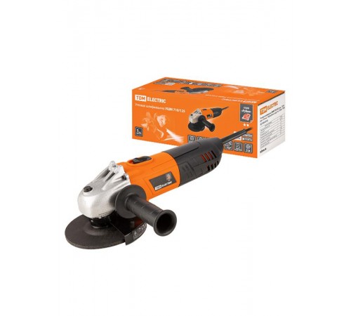 Угловая шлифмашина УШМ 710/125, мощ. 710 Вт, диск 125 мм, 11000 об/мин, шнур 3 м, "Рубин"  SQ1080-0104  TDM