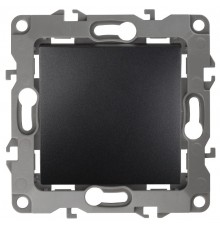 12-1111-05 Кнопка, 10АХ-250В, 12, антрацит   Б0047834  ЭРА