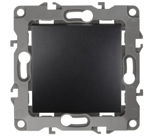 12-1111-05 Кнопка, 10АХ-250В, 12, антрацит   Б0047834  ЭРА