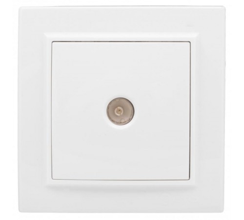 Минск Розетка TV 1-местная СП бел. 75Ом 5-862МГц EKF Basic  ERA00-027-10  EKF