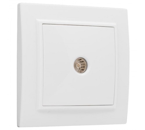 Минск Розетка TV 1-местная СП бел. 75Ом 5-862МГц EKF Basic  ERA00-027-10  EKF