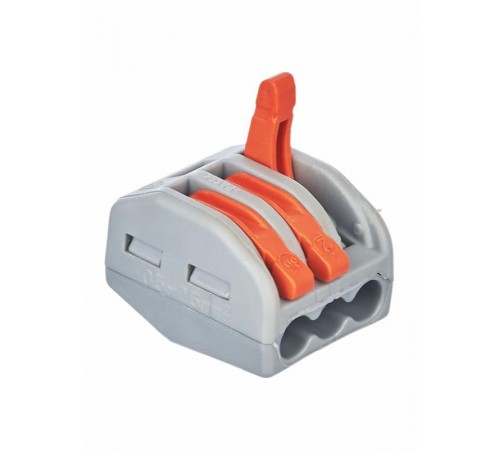 Строительно-монтажная клемма СМК 222-413 многоразовая (аналог Wago 222-413)  UKZ-001-413  IEK