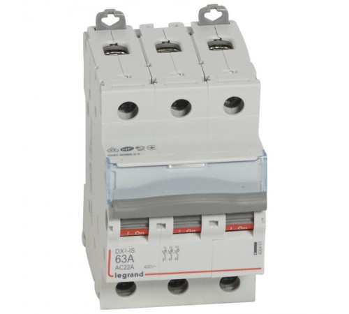 Выключатели-разъединители DX-IS - 3П - 400 В~ - 63 А - 3 модуля   406461  Legrand