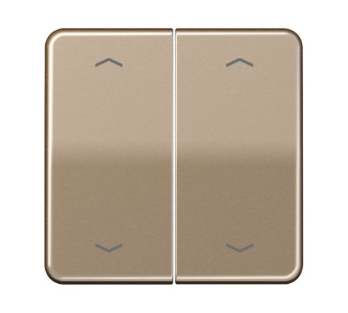 Клавиши для сдвоенной кнопки BCU; золотая бронза CD595MPGB Jung