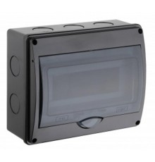 Тусо.Щиток о/п на 10 мод.с вертик.двер.250х200х107мм черный   69011Ч  Рувинил