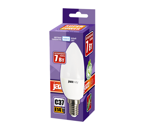 Лампа светодиодная PLED- SP C37 7w E14 4000K 230/50  .5018884  Jazzway