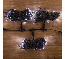 Гирлянда "LED ClipLight" 24V, 3 нити по 10 метров, цвет диодов Белый  323-315  NEON-NIGHT