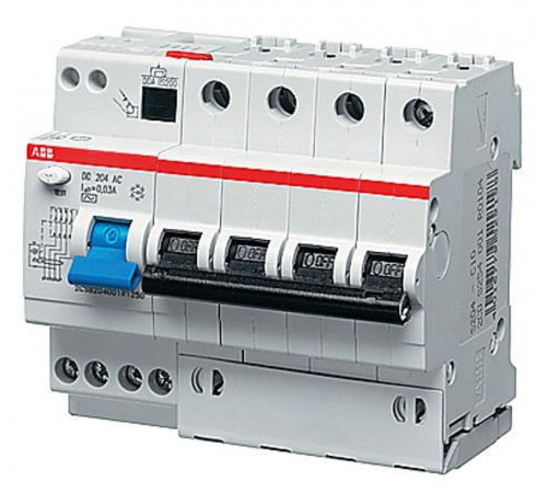 Автоматический выключатель дифференциального тока DS204 4п 32А B 30мА тип A (6 мод)  2CSR254101R1325  ABB