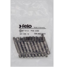 Бита крестовая серия Industrial PZ 3X50, 10 шт  03103510  Felo